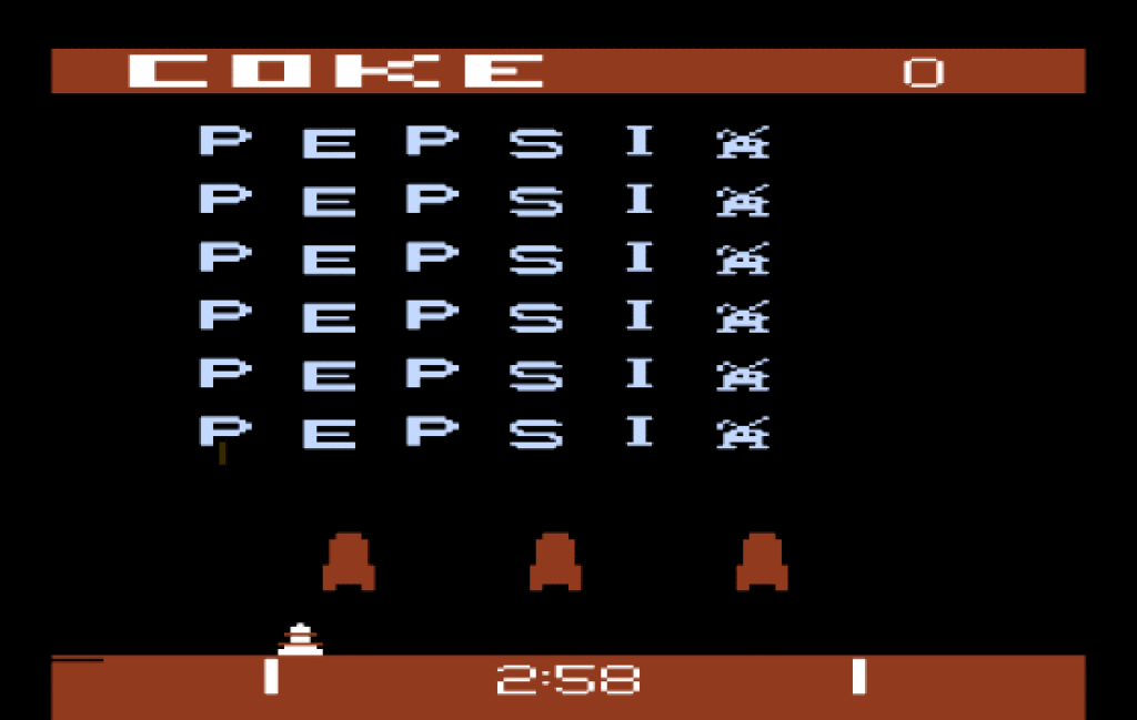 Pepsi Invader, l'advergame di Coca Cola