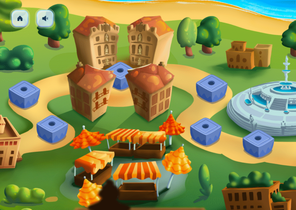 Mappa definitiva, con i livelli e la città di Palermo