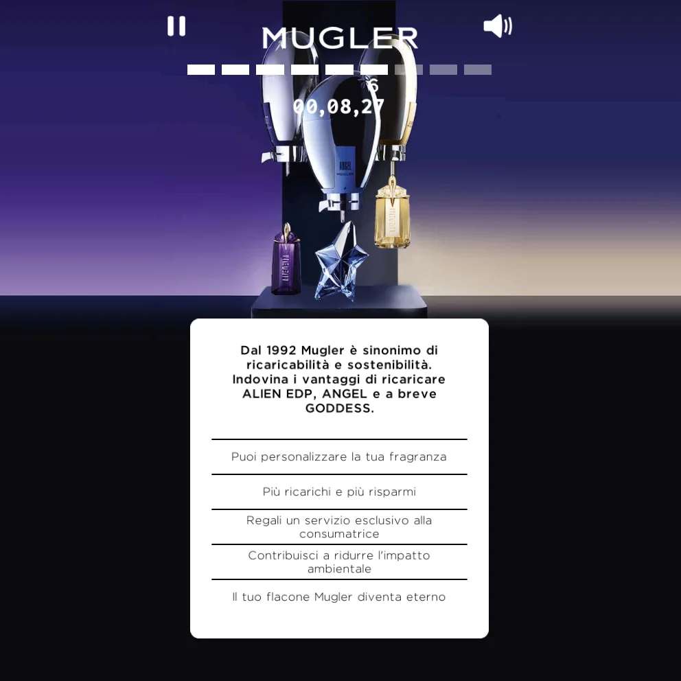 Schermata del livello di gioco Mugler